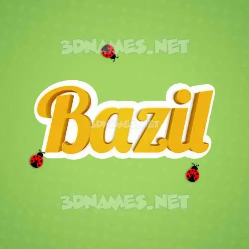 bazil in Ladybugs style - 3D name wallpaper bazil in Ladybugs style - 3D name wallpaper