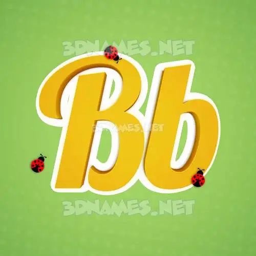 bb in Ladybugs style - 3D name wallpaper bb in Ladybugs style - 3D name wallpaper