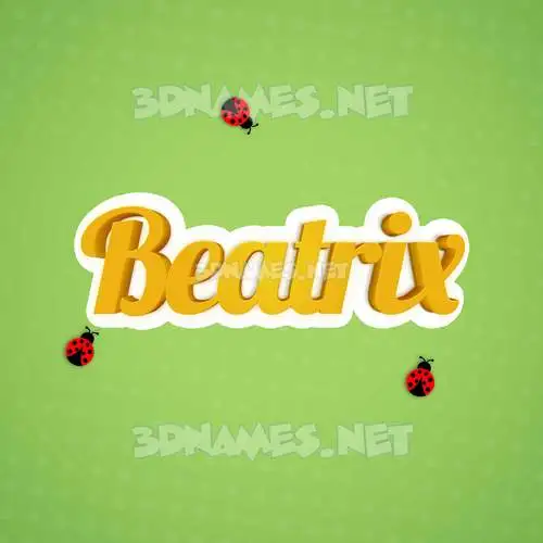 beatrix in Ladybugs style - 3D name wallpaper beatrix in Ladybugs style - 3D name wallpaper