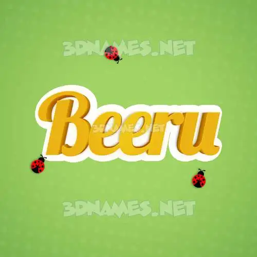 beeru in Ladybugs style - 3D name wallpaper beeru in Ladybugs style - 3D name wallpaper