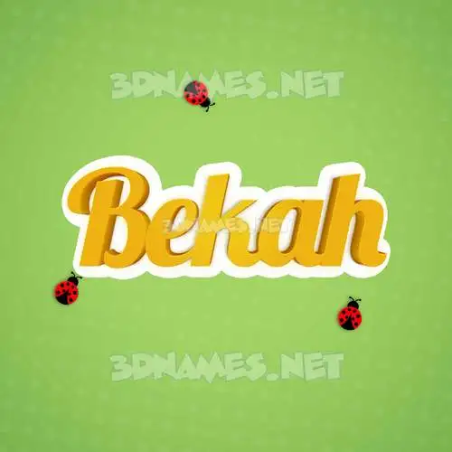 bekah in Ladybugs style - 3D name wallpaper bekah in Ladybugs style - 3D name wallpaper