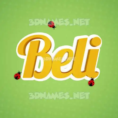 beli in Ladybugs style - 3D name wallpaper beli in Ladybugs style - 3D name wallpaper