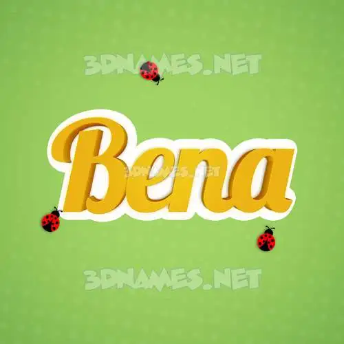 bena in Ladybugs style - 3D name wallpaper bena in Ladybugs style - 3D name wallpaper