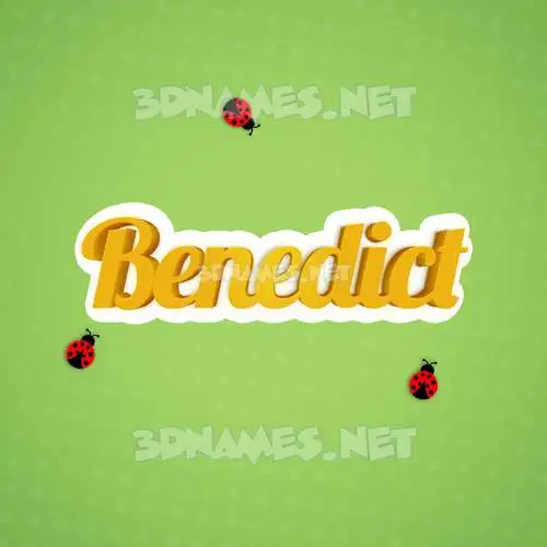 benedict in Ladybugs style - 3D name wallpaper benedict in Ladybugs style - 3D name wallpaper