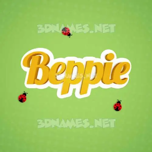 beppie in Ladybugs style - 3D name wallpaper beppie in Ladybugs style - 3D name wallpaper