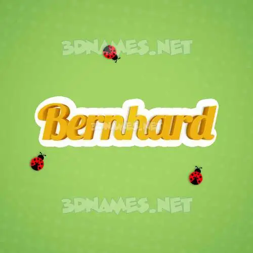 bernhard in Ladybugs style - 3D name wallpaper bernhard in Ladybugs style - 3D name wallpaper