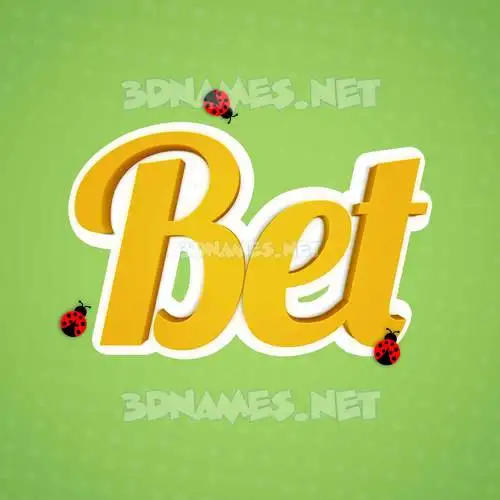 bet in Ladybugs style - 3D name wallpaper bet in Ladybugs style - 3D name wallpaper