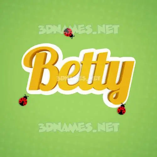 betty in Ladybugs style - 3D name wallpaper betty in Ladybugs style - 3D name wallpaper