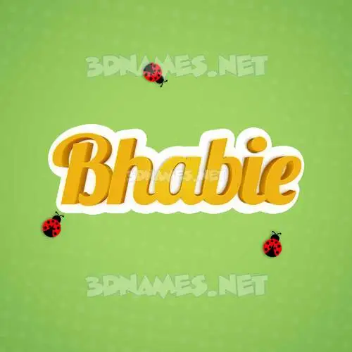 bhabie in Ladybugs style - 3D name wallpaper bhabie in Ladybugs style - 3D name wallpaper