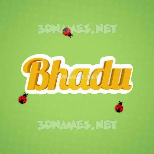 bhadu in Ladybugs style - 3D name wallpaper bhadu in Ladybugs style - 3D name wallpaper
