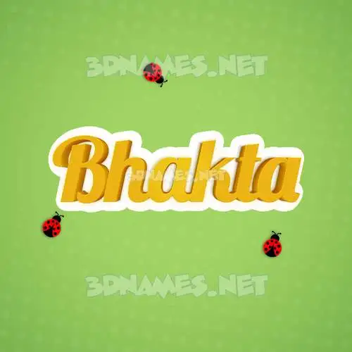 bhakta in Ladybugs style - 3D name wallpaper bhakta in Ladybugs style - 3D name wallpaper