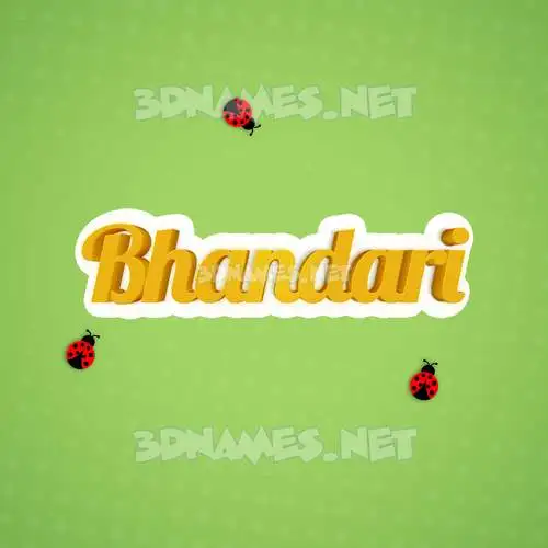 bhandari in Ladybugs style - 3D name wallpaper bhandari in Ladybugs style - 3D name wallpaper