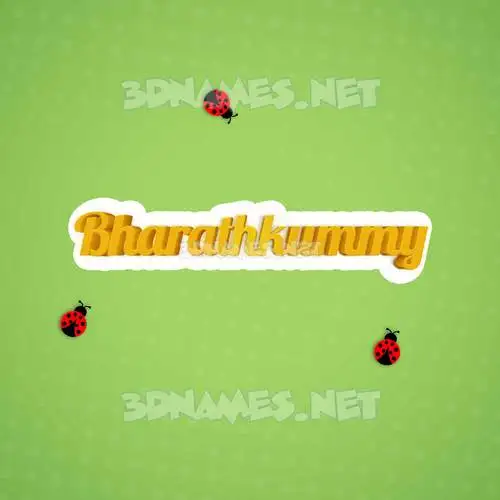 bharathkummy in Ladybugs style - 3D name wallpaper bharathkummy in Ladybugs style - 3D name wallpaper