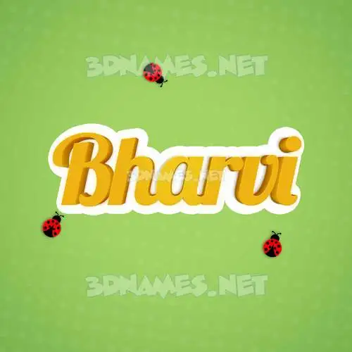 bharvi in Ladybugs style - 3D name wallpaper bharvi in Ladybugs style - 3D name wallpaper