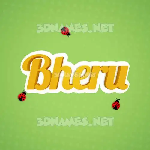 bheru in Ladybugs style - 3D name wallpaper bheru in Ladybugs style - 3D name wallpaper