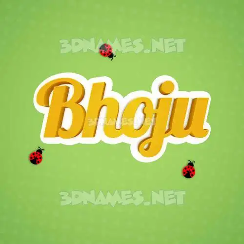 bhoju in Ladybugs style - 3D name wallpaper bhoju in Ladybugs style - 3D name wallpaper