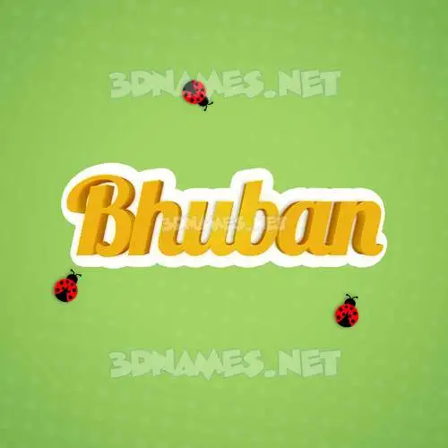 bhuban in Ladybugs style - 3D name wallpaper bhuban in Ladybugs style - 3D name wallpaper
