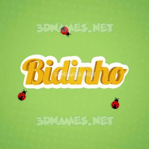 bidinho in Ladybugs style - 3D name wallpaper bidinho in Ladybugs style - 3D name wallpaper