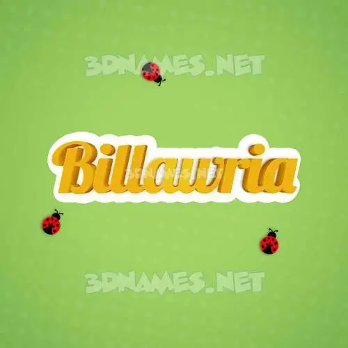 billawria in Ladybugs style - 3D name wallpaper billawria in Ladybugs style - 3D name wallpaper