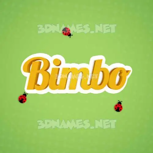 bimbo in Ladybugs style - 3D name wallpaper bimbo in Ladybugs style - 3D name wallpaper