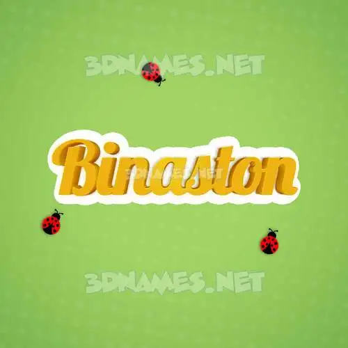 binaston in Ladybugs style - 3D name wallpaper binaston in Ladybugs style - 3D name wallpaper