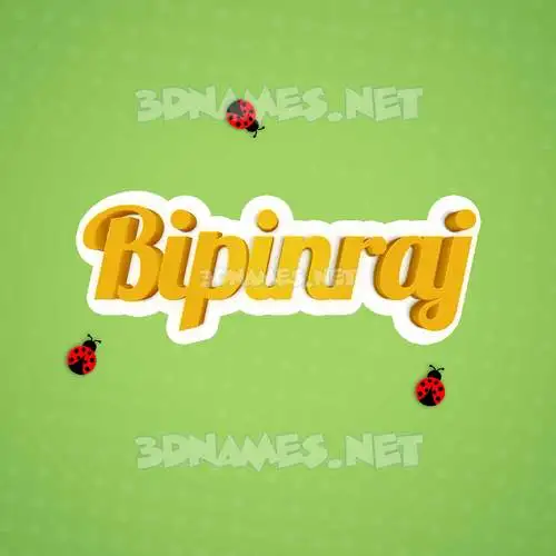 bipinraj in Ladybugs style - 3D name wallpaper bipinraj in Ladybugs style - 3D name wallpaper