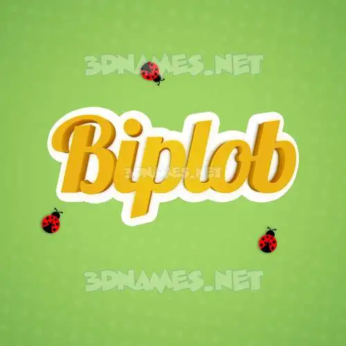 biplob in Ladybugs style - 3D name wallpaper biplob in Ladybugs style - 3D name wallpaper