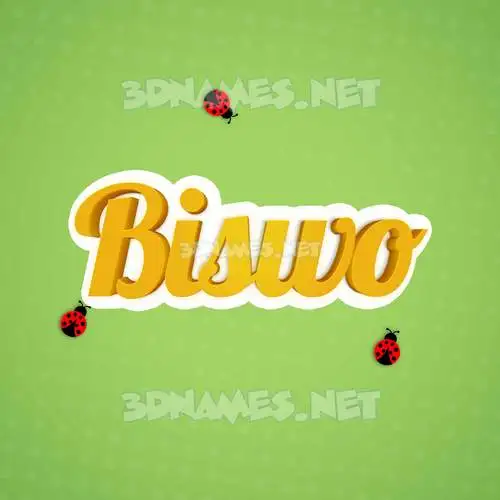 biswo in Ladybugs style - 3D name wallpaper biswo in Ladybugs style - 3D name wallpaper