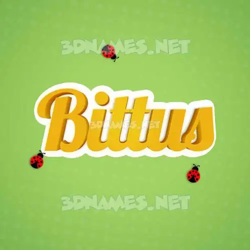 bittus in Ladybugs style - 3D name wallpaper bittus in Ladybugs style - 3D name wallpaper