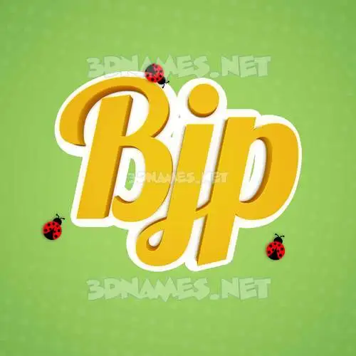 bjp in Ladybugs style - 3D name wallpaper bjp in Ladybugs style - 3D name wallpaper
