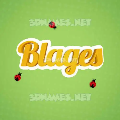 blages in Ladybugs style - 3D name wallpaper blages in Ladybugs style - 3D name wallpaper