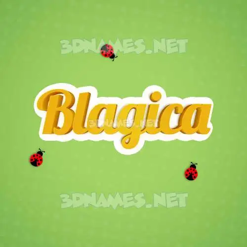 blagica in Ladybugs style - 3D name wallpaper blagica in Ladybugs style - 3D name wallpaper