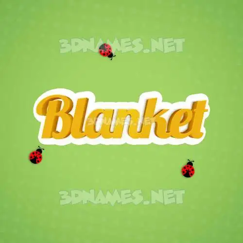 blanket in Ladybugs style - 3D name wallpaper blanket in Ladybugs style - 3D name wallpaper