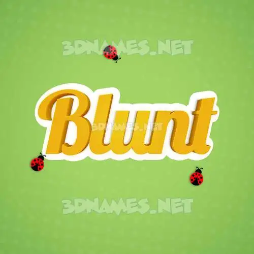 blunt in Ladybugs style - 3D name wallpaper blunt in Ladybugs style - 3D name wallpaper