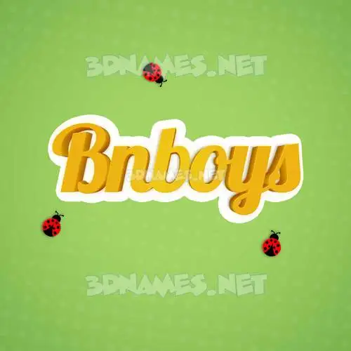 bnboys in Ladybugs style - 3D name wallpaper bnboys in Ladybugs style - 3D name wallpaper