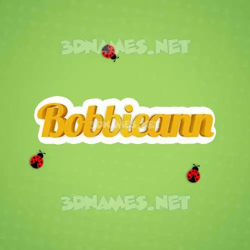 bobbieann in Ladybugs style - 3D name wallpaper bobbieann in Ladybugs style - 3D name wallpaper