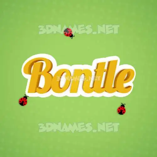 bontle in Ladybugs style - 3D name wallpaper bontle in Ladybugs style - 3D name wallpaper