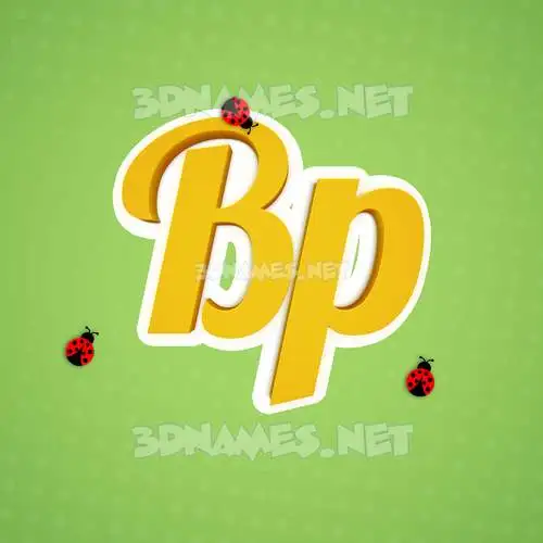 bp in Ladybugs style - 3D name wallpaper bp in Ladybugs style - 3D name wallpaper
