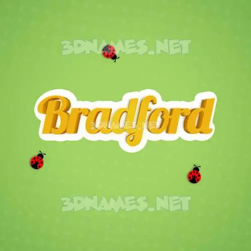 bradford in Ladybugs style - 3D name wallpaper bradford in Ladybugs style - 3D name wallpaper