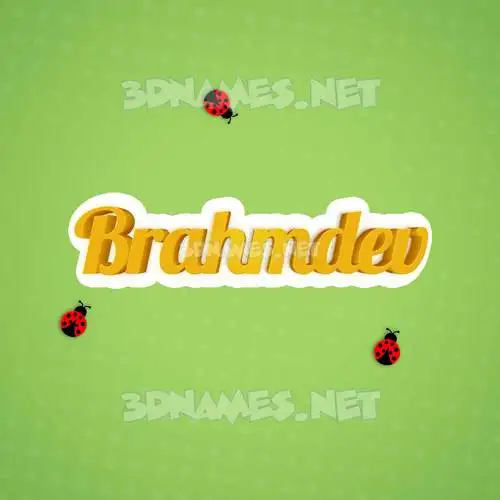 brahmdev in Ladybugs style - 3D name wallpaper brahmdev in Ladybugs style - 3D name wallpaper