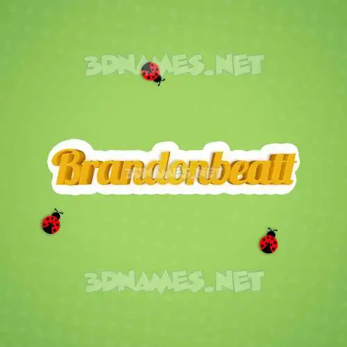 brandonbeatt in Ladybugs style - 3D name wallpaper brandonbeatt in Ladybugs style - 3D name wallpaper