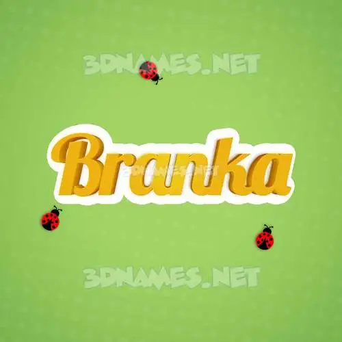 branka in Ladybugs style - 3D name wallpaper branka in Ladybugs style - 3D name wallpaper
