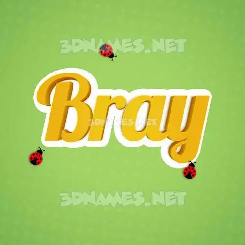 bray in Ladybugs style - 3D name wallpaper bray in Ladybugs style - 3D name wallpaper