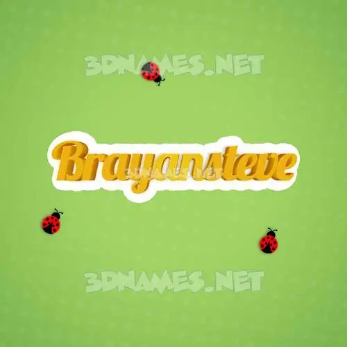 brayansteve in Ladybugs style - 3D name wallpaper brayansteve in Ladybugs style - 3D name wallpaper