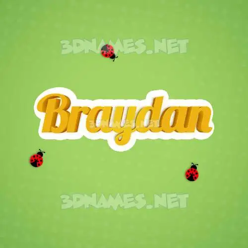 braydan in Ladybugs style - 3D name wallpaper braydan in Ladybugs style - 3D name wallpaper
