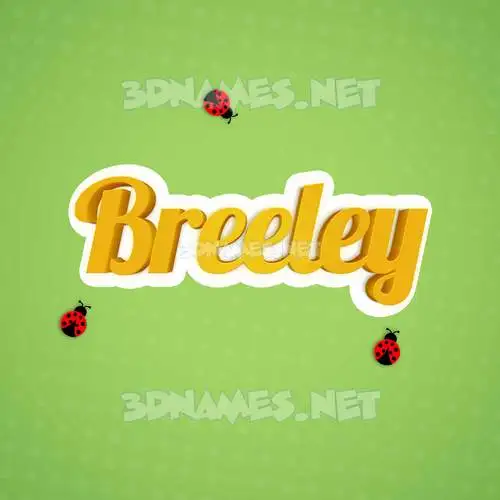 breeley in Ladybugs style - 3D name wallpaper breeley in Ladybugs style - 3D name wallpaper