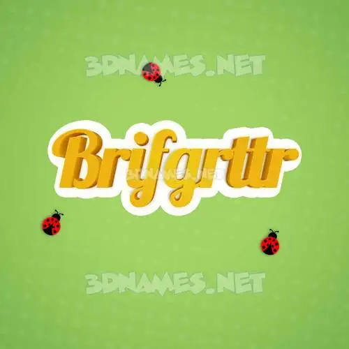 brifgrttr in Ladybugs style - 3D name wallpaper brifgrttr in Ladybugs style - 3D name wallpaper