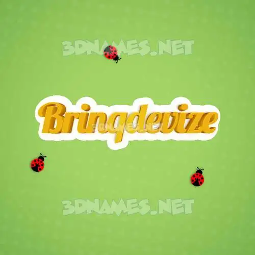 brinqdevize in Ladybugs style - 3D name wallpaper brinqdevize in Ladybugs style - 3D name wallpaper