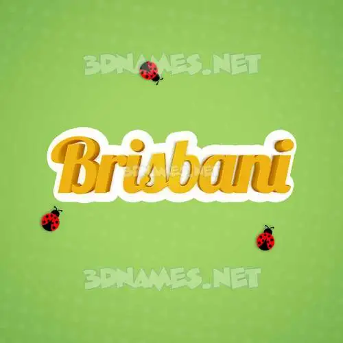 brisbani in Ladybugs style - 3D name wallpaper brisbani in Ladybugs style - 3D name wallpaper