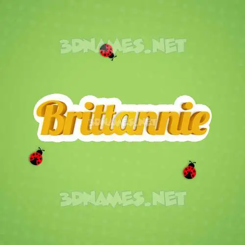 brittannie in Ladybugs style - 3D name wallpaper brittannie in Ladybugs style - 3D name wallpaper